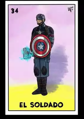 vectores plantilas LOTERIA,MARVEL,CARICATURA,PELíCULA,SUPERHéROE,